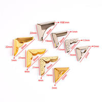 Protège-coins métalliques décoratifs de qualité supérieure pour livres, albums photo et menus – Protection d'angle plate pour sacs et livres