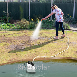 Bomba de Agua Sumergible RisesSolar para Fuentes Solares y Filtros de Acuario, 1500L/H, Bomba para Cambio de Agua de Acuario, Limpiador de Excrementos de Peces - Product Image 2