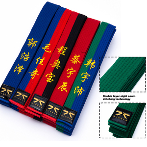 Cinturón de Taekwondo al por Mayor de Fabricante Chino, Cinturón Colorido de Judo, <span class=keywords><strong>Karate</strong></span> y Artes Marciales - Product Image 1
