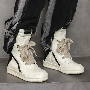Chaussures Décontractées Montantes pour <span class=keywords><strong>Homme</strong></span> de Haute Qualité, Baskets Respirantes de Marque, Bottines Plates Grandes Tailles - Product Image 6