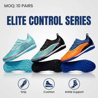 Chaussures de football haut de gamme unisexes avec empeigne en mesh respirant et semelle FG antidérapante pour les matchs de football compétitifs