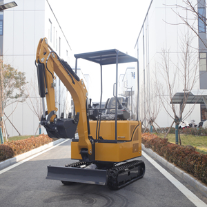Mini-excavatrice avec compartiment moteur à charnières arrière et chenilles résistantes à l'usure, rendant l'efficacité opérationnelle élevée garantie - Product Image 4