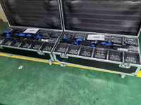 12 projecteurs LED sans fil sur batterie 6x18W RGBWAUV pour scène, DJ et mariage, avec étui