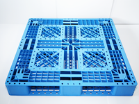 Palette en plastique à double grille Tianzi Zero Worry TBT-1512 pour la logistique, la manutention à la chariot élévateur et l'empilage en entrepôt, épaissie et résistante à l'humidité