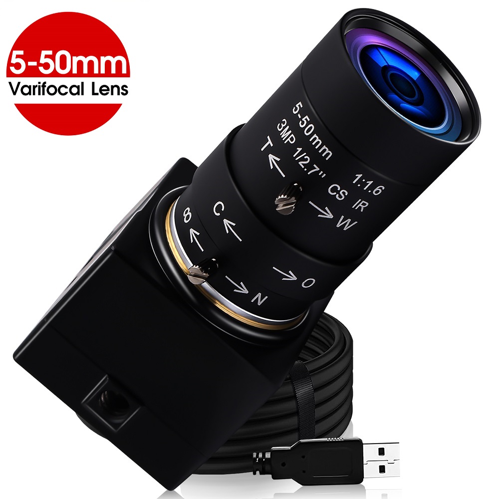 Elp 8mp 10x Zoom Usb Webcam Cmos Imx179 Cs 5-50Mm Usb Camera Gratis Driver Usb Videocamera Voor Computer