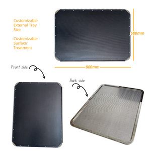 Plaque de cuisson perforée en aluminium antiadhésive extra large 600*800mm avec cadre en acier inoxydable durable - Product Image 4