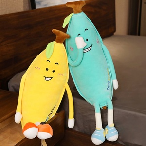 Campione gratuito 80 110 cm morbido Banana cuscino lungo bambola addormentata peluche <span class=keywords><strong>abbraccio</strong></span> cuscino regalo di compleanno regalo giocattoli di peluche cuscino Banana - Product Image 4