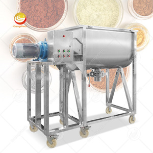 Mélangeur horizontal continu de ruban de vapeur d'acier inoxydable d'ORME machine de mélange de catégorie comestible de double hélice - Product Image 1