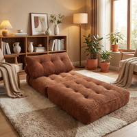 Canapé-lit pliant convertible, fauteuil-lit, pouf capitonné pour appartement, salon, chambre à coucher, design pliable