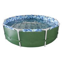 Piscine extérieure en PVC avec grand cadre en acier, structure métallique gonflable et rectangulaire, usine chinoise