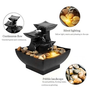 Fuente Zen de Interior con Sonido Relajante de Agua Fluyendo, Pequeña Fuente de Mesa Feng Shui con Luz LED, Gran Venta - Product Image 3