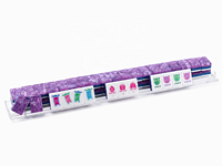 Set Mahjong Amerika Motif Marmer Ungu Desain Modern Ubin Transparan Grosir Langsung dari Pabrik Logo Kustom Hadiah