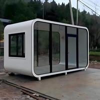 Casa Prefabricada Tipo Cabaña Apple, Casa Modular Tipo Cápsula, Casa de Lujo para Acampar, Portátil, 20 pies/40 pies, Impermeable, Venta al Por Mayor Directo de Fábrica
