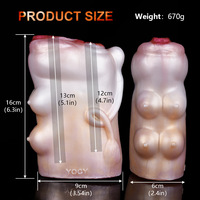 Moule anal double canal en silicone souple transfrontalier pour hommes, godet de masturbation en forme de pénis pour le confort personnel, masturbateur pénien en forme de vache
