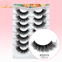 Abestyou Grosir Bulu Mata Palsu Model Cat Eye 7 Pasang Buatan Tangan Vegan Bebas Kekejaman Super Lembut Warna Putih 18mm Mink
