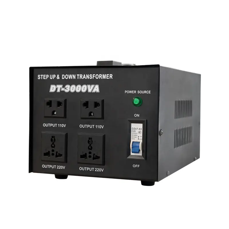 Step up/down transformer/voltage converter 110v/120v/220v/240v CE approved used in 220v or 110v countries