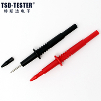 Isolation Piercing Aiguille Non destructive Multimètre Test Sondes Rouge/Noir