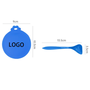 Tutup makanan silikon kalengan hewan peliharaan dengan sendok <span class=keywords><strong>3</strong></span>-in-1 tutup segel makanan kucing peliharaan segar & tutup makanan anjing cocok untuk 2.5-<span class=keywords><strong>3.3</strong></span> inci mangkuk anjing - Product Image 3