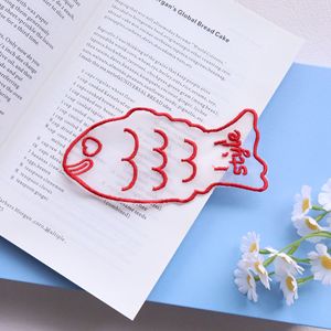 Marcapáginas Bordado con Lindos Peces, Decoración de Libros con Organza - Product Image 1