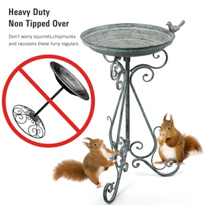 Stable <b>Stand</b> High Large Water Storage Wash Ornament Tube Garden Feeder <b>Bird</b> Bath Mold - Product Image 4