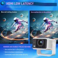 Projecteur Android Topleo 1080p 8k Portable Vidéo 4k Projecteur domestique Système d'exploitation Android 14 Proyector hd 1080p Mini projecteur