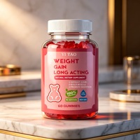Bonbons gélifiés pour la prise de poids OEM/ODM, 60 unités, complément alimentaire pour adultes, favorise la croissance musculaire, favorise la digestion, sans OGM, sans additifs, énergisant
