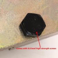 Pince de serrage pour câble d'ascenseur antidérapante épaissie intégrée à 6/8 fentes, fixateur de plaque de serrage, pince d'alimentation de câble, élévateur de câble