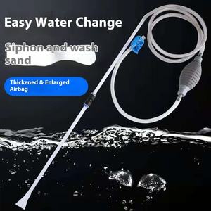 Moderno y Ecológico Cambiador de Agua para Peceras Rectangulares <span class=keywords><strong>Pequeñas</strong></span>, Lavador de Arena Semiautomático con Succión, Plástico, 1.5L - Product Image 5