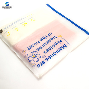 Camiseta de impresión Digital, impresión Digital, logotipo Biodegradable, personalizado, esmerilado, cremallera, embalaje de <span class=keywords><strong>ropa</strong></span>, bolsas - Product Image 4