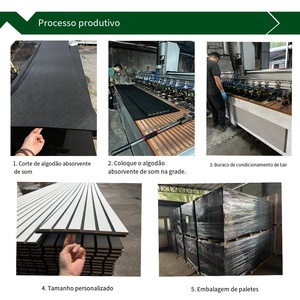 แผ่นอะคูสติก Paineis สำหรับการกันเสียง ทำจาก MDF ระดับ B1 ทนไฟ NRC 0.85+ เหมาะสำหรับสำนักงานและโรงแรม - Product Image 3