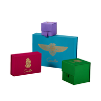 Caja de Regalo de Cartón con Tapa Abatible, Hecha a Mano, de Lujo, Personalizada de Fábrica, con Cierre Magnético, Esponja, Laminación Mate y Grabado en Relieve