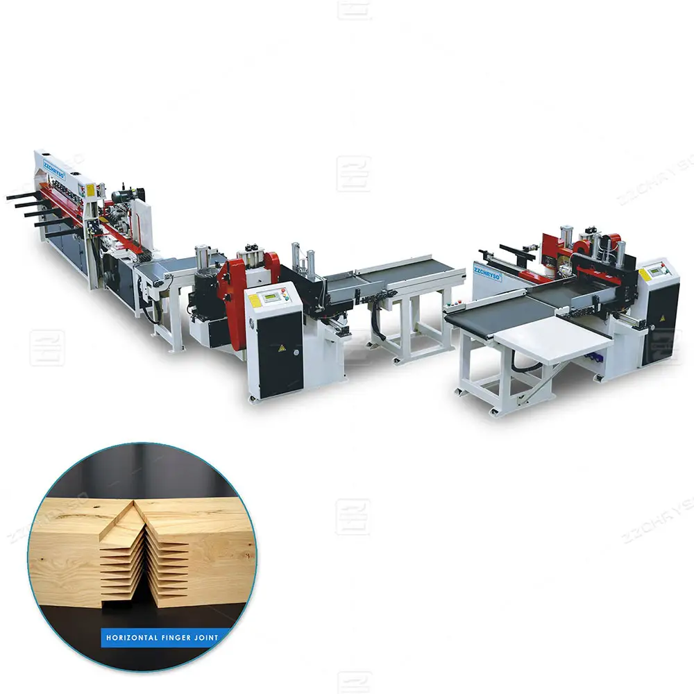 آلات النجارة آلة تشكيل وربط المفاصل الخشبية باللصق الآلي خط إنتاج المفاصل الخشبية باللصق