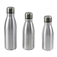 Bouteille d'eau sport en aluminium en gros 500 ml 16,9 oz vierge pour sublimation, avec logo personnalisé, portable et anti-fuite