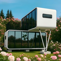Maisons Modulaires Préfabriquées 3 Chambres Maison Conteneur en Acier Apple Cabin Maison Conteneur Maisons Préfabriquées