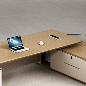 Combinación de silla de escritorio de oficina minimalista moderna Escritorio de supervisor o presidente de clase grande para escritorios de computadora Boss Manager - Product Image 5