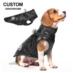 Jaket Anjing Warna Cerah Tahan Air dan Hangat, Pakaian Anjing Reflektif untuk Luar Ruangan, Rompi dan Mantel Anjing Musim Dingin - Product Image 1