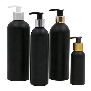 <span class=keywords><strong>mate</strong></span> negro de aluminio de botella cosmética con la bomba de la loción botella de <span class=keywords><strong>aerosol</strong></span> de metal - Product Image 1