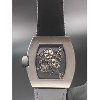 Montre de plongée sportive de luxe sur mesure haut de gamme avec logo, mouvement mécanique automatique, réserve de marche, résistance à l'eau 50 bars, en titane