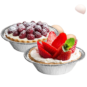 Teglie rotonde monouso in alluminio <span class=keywords><strong>per</strong></span> torte da forno uova crostate <span class=keywords><strong>Quiche</strong></span> caramellate padelle <span class=keywords><strong>per</strong></span> budino - Product Image 4