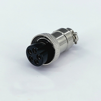Câble de connecteur aviation multipolaire DIN en cuivre 4P GX16 mâle étanche avec capuchon 5A 500V