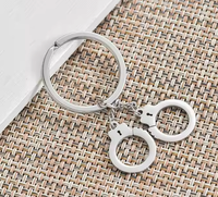 Porte-clés Mini Menottes Créatives en Alliage, Personnalisé sur Mesure, Haute Qualité, Tendance Mode, Émail, Cadeau d'Anniversaire