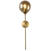 Applique Murale LED Moderne Minimaliste en Fer et Verre - Design Nordique Créatif pour Salon, Chambre, Chevet, Couloir et Allée en Face de Miroir