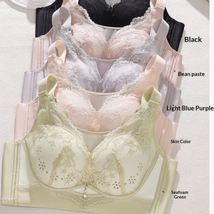 <span class=keywords><strong>Soutien</strong></span>-<span class=keywords><strong>gorge</strong></span> en dentelle française de luxe de haute qualité, sexy, couleur contrastée, maille confortable, respirant, sans couture, taille plus - Product Image 4