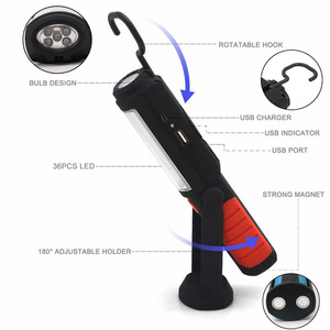 Yiwu Tantu Outdoor <b>Work</b> <b>Light</b> 36+5 <b>Led</b> Magnetic USB Rechargeable For Camping Hiking Fishing - Product Image 2