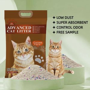 Litière pour chat en bentonite de qualité supérieure, écologique, en forme de boule, à agglomération rapide, contrôle des odeurs, pour le nettoyage et le toilettage des animaux de compagnie - Product Image 1