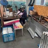 Chariot à bagages d'aéroport de pliage de soudure de fabrication en métal de 30 ans Chariot à bagages adapté aux besoins du client à usage intensif de passager d'aéroport