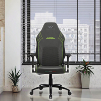 Chaise pivotante ergonomique Razer en tissu PU avec fonction de massage extensible, coussin en éponge douce, design pliable et rotatif, refroidissement pour le jeu
