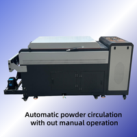 Eizoulyn Nouveauté Machine à secouer et sécher la poudre DTF 24 pouces 4 têtes automatique 60 cm pour les utilisateurs DTF avancés