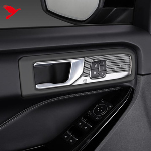 Para Ford <span class=keywords><strong>Explorer</strong></span> U625 2020-2023, manijas de puerta interiores negras mate, cubierta embellecedora ABS, accesorios para coche, 4 Uds. - Product Image 3