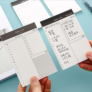 Bloc de notas personalizado barato, lista de pedidos de bloc de notas, lista de verificación de bloc de notas con horario diario - Product Image 3